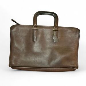 Beautiful Vintage Coach Brown Leather Purse/Briefcase
